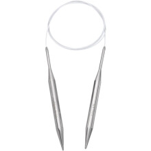Size US 15 (10mm) Knitting Needles Circular Needle 47 Inch(120cm) Round Metal Stainless Steel Needle for Handmade Projects DIY Knitting White