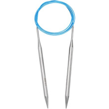 Size US 10.75 (7mm) Knitting Needles Circular Needle 47 Inch(120cm) Round Metal Stainless Steel Needle for Handmade Projects DIY Knitting Blue