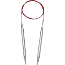 Size US 11 (8mm) Knitting Needles Circular Needle 31 Inch(80cm) Round Metal Stainless Steel Needle for Handmade Projects DIY Knitting Red