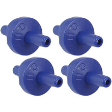 4 Pcs Hard Plastic One-Way Valve Replacement Dark Blue