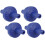 4 Pcs Hard Plastic One-Way Valve Replacement Dark Blue 1