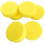 Car Auto 6 Pcs Yellow Round Sponge Wax Applicator Pads 1