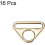 Triangle Buckle Adjuster, Triangle D Rings Adjuster Triangle with bar Swivel Clip for Webbing Bag 3