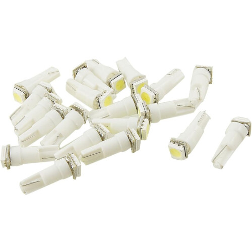 T5 Wedge 1-LED 5050 Surface Mount Device Car Dashboard Instrument Panel Light 20 Pcs