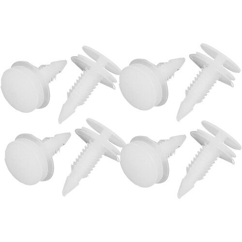 20 Pcs Trim Panel Clip Fastener Plastic Rivet Retainer White