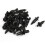 20 Pcs Parts Panel Trim Clips Plastic Rivet Fastener Black 6mm Hole 1
