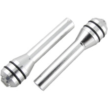 2 Pcs Rhinestone Decor Silver Tone Car Doo Lock Pins