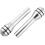 2 Pcs Rhinestone Decor Silver Tone Car Doo Lock Pins 1