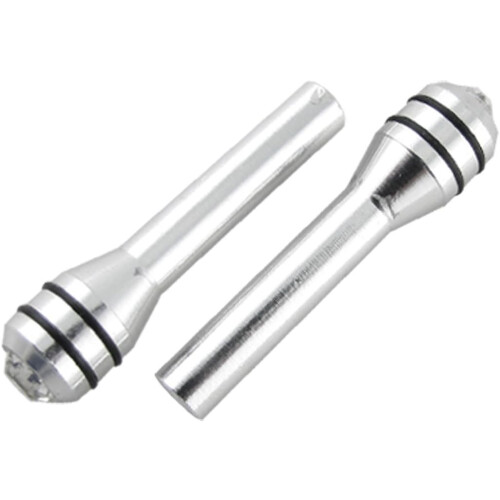 2 Pcs Rhinestone Decor Silver Tone Car Doo Lock Pins