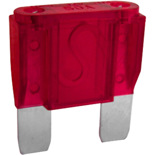 5 Pcs Car Red Plastic Coated Blade Type Fast Acting Maxi Fuse 50A 32V