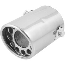 2.4" Inlet Straight Slant Cut Exhaust Tip Muffler