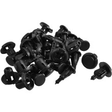 20 Pcs 10mm Hole Retainer Clips Plastic Drive Rivets Flaps Bumper Fender Push Clips for Honda