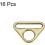 Triangle Buckle Adjuster, Triangle D Rings Adjuster Triangle with bar Swivel Clip for Bag Strap, 3