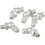 5 Pcs M6x1 Thread 45 Degree Angle Hydraulic Grease Nipple Zerk Silver Tone 1