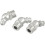 3 Pcs M10x1 Thread 45 Degree Angle Hydraulic Grease Nipple Zerk Silver Tone 1