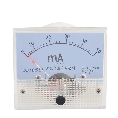 Screw Mounted Analog AC 0-50MA Scale Range Milliamp Panel Meter