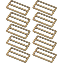 Metal Slide Buckle, Metal Zinc Alloy Adjustable Buckle, Flat Slide Strap Release Buckle for Strap