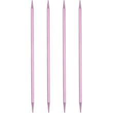 4Pcs Knitting Needles 5mm (US Size 8) Aluminum Alloy Double Pointed Knitting Needle 7.87 Inches Length Metal Weaving Tool for Handmade Projects DIY Kn