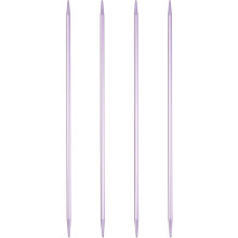 4Pcs Knitting Needles 3.75mm (US Size 5) Aluminum Alloy Double Pointed Knitting Needle 7.87 Inches Length Metal Weaving Tool for Handmade Projects DIY