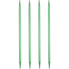 4Pcs Knitting Needles 5.5mm (US Size 9) Aluminum Alloy Double Pointed Knitting Needle 7.87 Inches Length Metal Weaving Tool for Handmade Projects DIY
