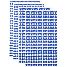 1394 Pcs 4mm/6mm Rhinestone Stickers for Crafts, 4 Sheet Self-Adhesive Round Rhinestone Stickers, Crystal Crafts Jewelry Stickers for Nail, Makeup, Fe