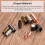 Leather Cord End Clasp, 10 Pcs 8mm Hole Leather Clasps, Gold 5