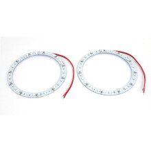 2 x 100mm Red 33-SMD LED Car Angel Eyes Halo Ring