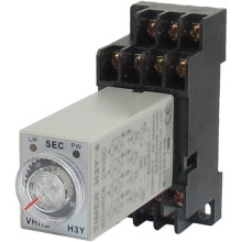 DC 24V H3Y-4 0-60S 4PDT 14 Pins Power on Time Delay Relay w Socket