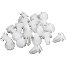 20 Pcs Plastic White Rivet Door Panel Clips Fastener for Vehicle Truck