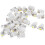 Car T5 B8.5D 5050 Surface Mount Device LED Side Light Dashboard Guage Lamp White 30 Pcs 1