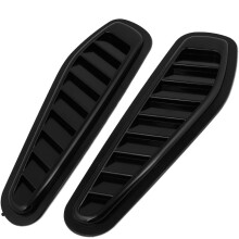 2 Pcs Black Plastic Engine Hood Air Scoop Vent Side Fender Cover for Car Automotive