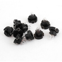 10 Pcs Yellow T3 Auto 1 Bulb Dashboard Indicator Side Light internal