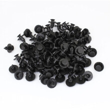 100pcs 8mm Hole Push Type Retainers Clips Bumpers Splash Guards Wheel Arch Plastic Rivets