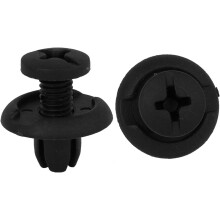 50 Pcs 8mm Hole Retainer Clips Plastic Drive Rivets Flaps Bumper Fender Push Clips for Honda for Acura