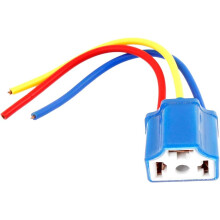 H4 9003 Headlights Connector Wired Adapter Ceramic Socket for Automotive
