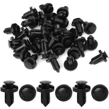 30 Pcs 10mm Hole Retainer Clips Plastic Drive Rivets Flaps Bumper Fender Push Clips for Honda for Acura