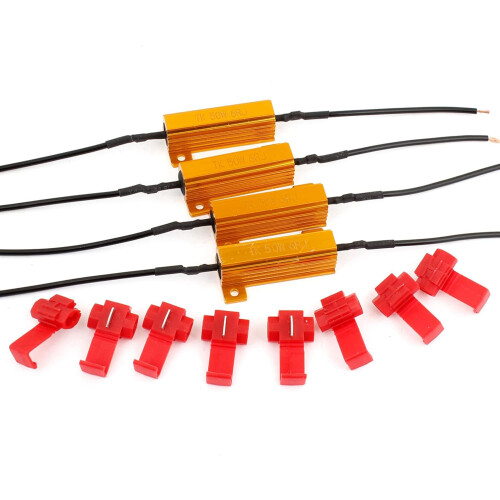 4x 50W 6 ohm Load Resistor Fix LED Fast Hyper Flash Turn Signal Blink