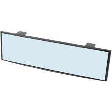 Universal 70x300mm Anti-Glare Blue Tint Curve Clip On Rear View Mirror