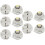 10 Pcs T4.2 White 3020 1 Surface Mount Device LED Meter Panle Light for Car Internal 1