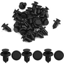 30 Pcs 10mm Hole Retainer Clips Plastic Drive Rivets Flaps Bumper Fender Push Clips