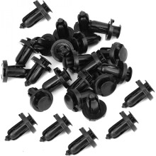 25 Pcs 10mm Hole Retainer Clips Plastic Rivets Flaps Bumper Fender Push Clips for Honda for Acura