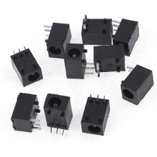 10pcs 3.5mm Dia PCB DC Power Jacks Sockets Charge Ports