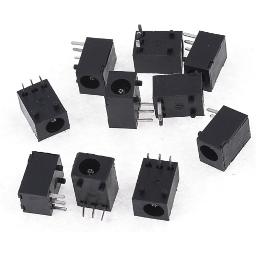 10pcs 3.5mm Dia PCB DC Power Jacks Sockets Charge Ports