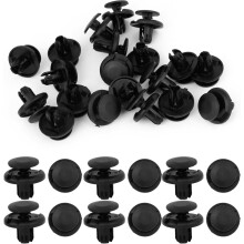 20 Pcs 8mm Hole Retainer Clips Plastic Drive Rivets Flaps Bumper Fender Push Clips for Honda Accord