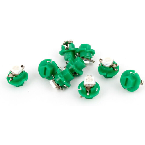 10 Pcs Green B8.4D 5050 Surface Mount Device LED Car Dashboard Guage Light Internal