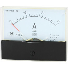 Analog Current Panel Meter DC 0-75A 44C2/75A Ammeter for Automotive Circuit Testing Charging Battery Ampere Tester Gauge Pack of 1