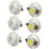 White B8.4D 5050 Surface Mount Device 1-LED Indicator Light Gauge Bulb 6 Pcs Internal 1