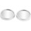2 Pcs Silver Tone Car 1.5" Round Rearview Blind Spot Mirrors 1