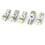 5 Pcs T5 3020 Ice Blue 5 LED Dashboard Lamps Lights for Auto Internal 1