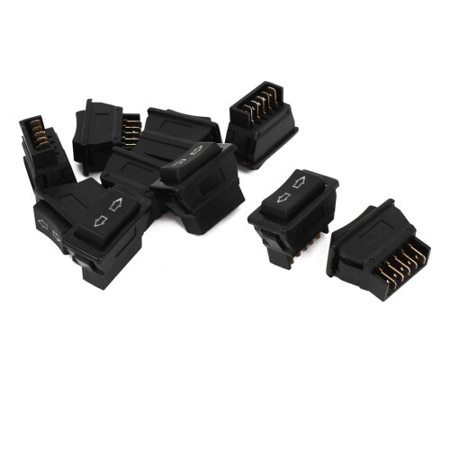 DC 12V Auto Momentary DPDT 5 Pin Master Power Window Switch 10 Pc